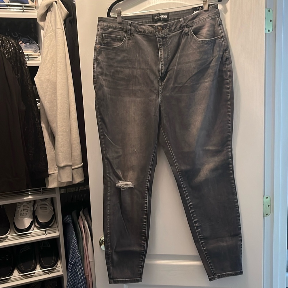COPY - Gray/Black Jeans